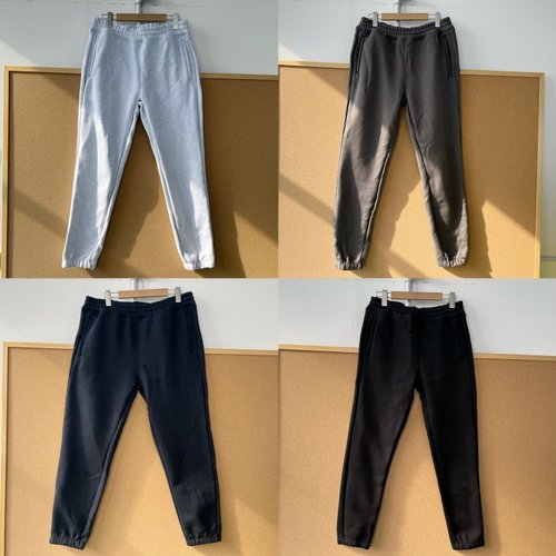 3L-1日潮美式简约松紧高腰有抽绳加绒厚实款束脚休闲运动裤Z25-12