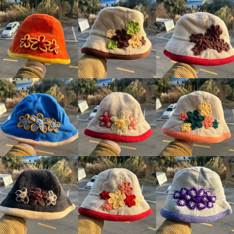3S-25日系森系多色多款渔夫帽设计感复古氛围感盆帽显脸小Y25-12