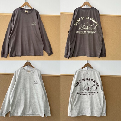 2S-141圆领卡通可爱字母印花减龄上衣长袖T恤显瘦慵懒风百搭Y26-2