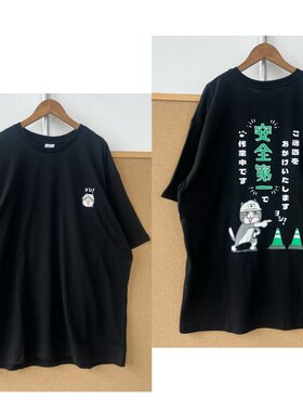 2K1-89日系动漫卡通猫猫印花圆领短袖T恤设计感上衣套头宽松Y26-6