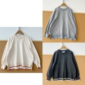 2S1 气质宽松百搭舒适设计感休闲上衣J25 32简约长袖 针织衫