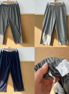楼11A-50日单棉柔亲肤中裤薄款舒适慵懒松弛可外出可家居裤H25-12