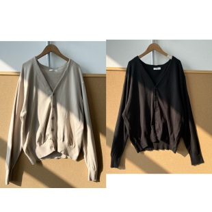 外套H26 舒适百搭气质优雅毛衣针织开衫 72春秋简约V领长袖 西1