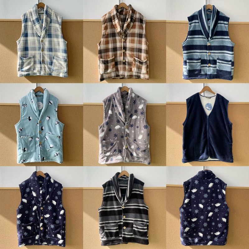 2F-51男女士马甲合集！舒适无袖马甲卡通图案保暖家居外穿Z25-11