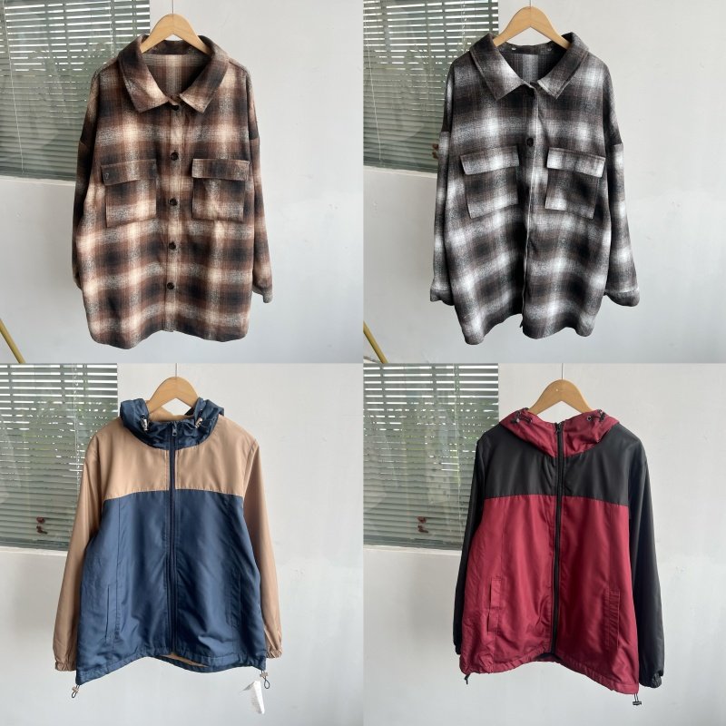南3-47男女欧美风翻领格子宽松休闲百搭+拼接色连帽加绒外套Z25-5,女装/女士精品,衬衫,淘宝优惠券,粉丝福利购,淘宝优惠卷
