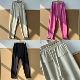 H26 90小众肌理感舒适亲肤松紧腰多色高腰垂感百搭休闲萝卜裤