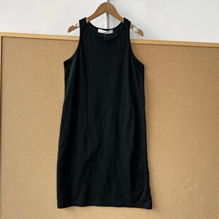 吊带连衣裙内搭外穿舒适透气百搭夏季 女Z26 71简约黑色长款