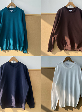 楼1A-45韩系男女圆领多款长袖针织衫气质舒适百搭慵懒风上衣Z26-1