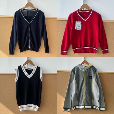 2E1-68学院风系列!儿童款拼色活力设计感舒适多款式上衣J25-11