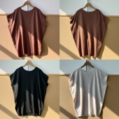 47薄款 简约软糯舒适飞袖 针织衫 楼11A 叠穿宽松显瘦遮肉上衣Z26