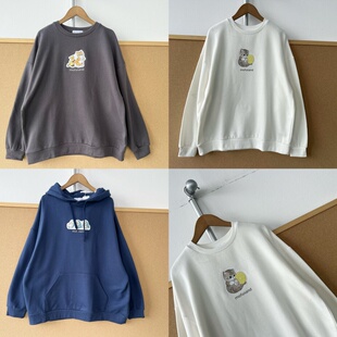 可爱猫猫卫衣韩系复古百搭宽松慵懒风上衣显瘦Y26 美式 83长袖