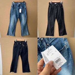 59日单 简约Y26 春秋款 牛仔长裤 高腰显瘦微喇百搭复古修身 2n1