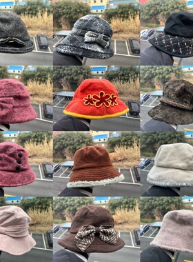 3S-55森系简约氛围感气质百搭保暖渔夫帽度假出游冬季帽子Y26-1