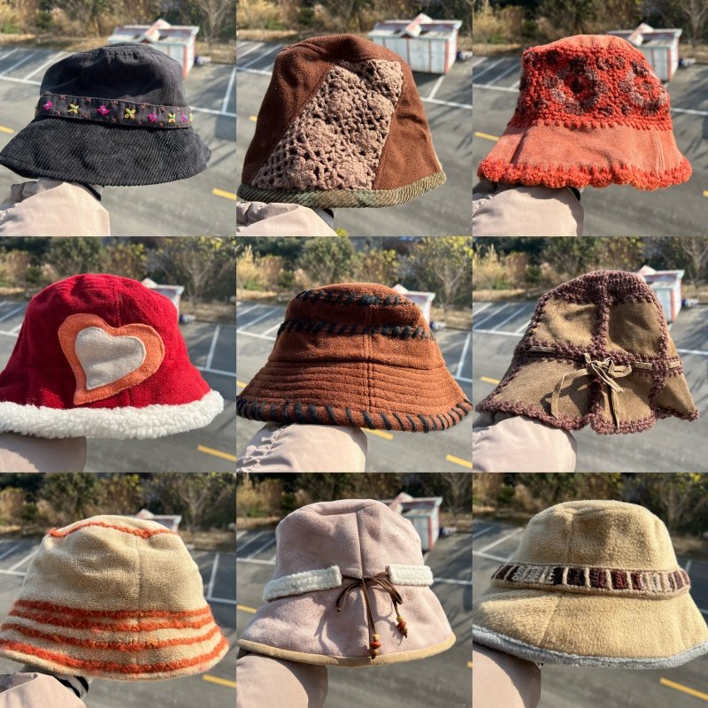 3R-11多款日系设计森系氛围帽子合集保暖街头渔夫帽显脸小Y25-12