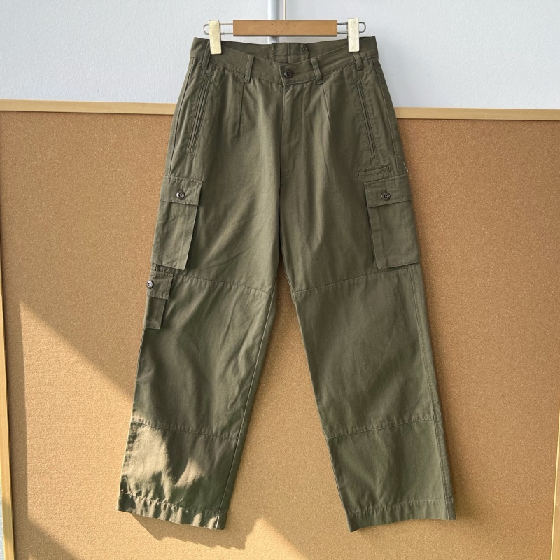 2P1-49美式复古高街多口袋休闲工装裤宽松运动直筒设计感Y25-10