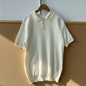39设计感简约短袖 POLO衫 翻领美式 楼11A 复古老钱风高级气质Y25