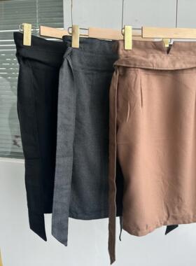 微瑕秋装新款高腰职场气质修身花苞裙半身裙简约时尚百搭潮流H10