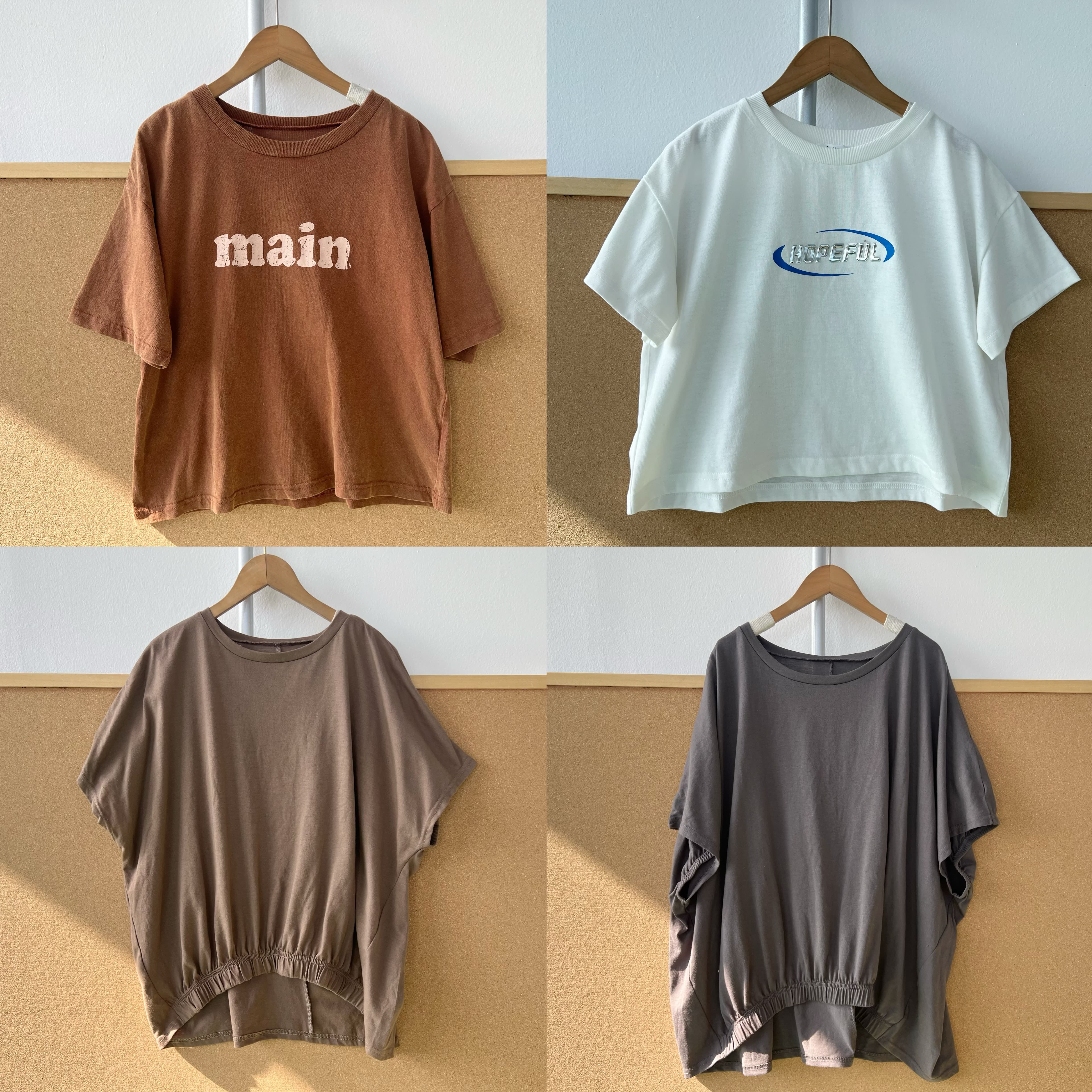 西4-88多款式T恤合集!简约随性舒适内搭多风格短款上衣J25-11