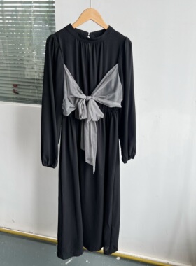 周2-23新款法式气质优雅韩系氛围感减龄显瘦吊带黑色连衣裙Z25-5