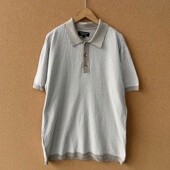 3男士 简约纽扣套头针织衫 短袖 2P1 POLO衫 翻领夏季 老钱风复古Y25