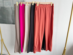 微瑕纯色春夏季薄款时尚百搭长裤休闲简约大气显瘦高级感舒适Y7