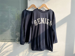 百搭打底衫 T恤宽松显瘦时尚 外穿M11 印花中长款 微瑕简约纯色长袖