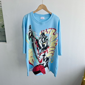 洋气简约百搭亮色吸睛D25 T恤亲子装 时尚 6夏款 卡通人物短袖