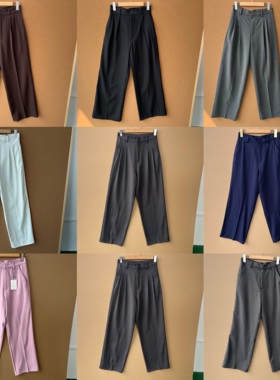 2O1-1神裤！慵懒韩系直筒西裤基础高级感垂感好抗皱免熨烫YZ25