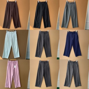 基础高级感垂感好抗皱免熨烫YZ25 慵懒韩系直筒西裤 2O1 1神裤