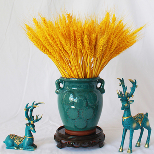 饰室内摆放花篮客厅摆设 黄金麦穗干花天然大麦花束开业店庆田园装