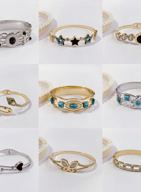 欧美女钛钢时尚百搭手镯热卖