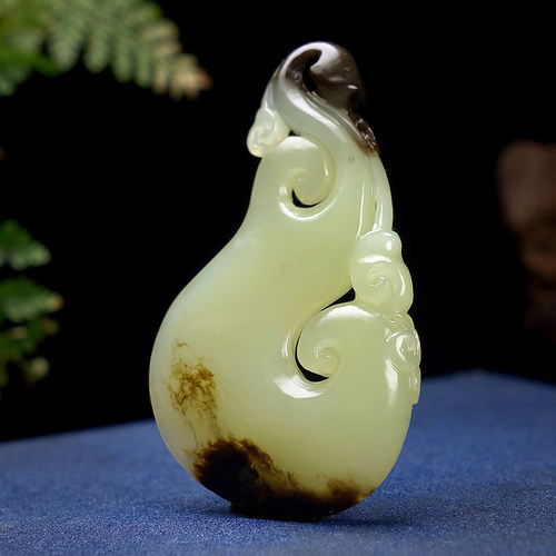 【天石玉器】和田玉黄口玉如意挂件8.99g