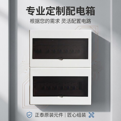 开关德力西/正泰+展业配电箱