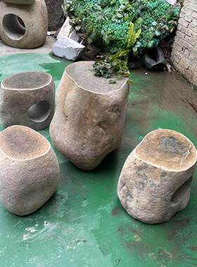惠安石桌石凳庭院花园户外茶桌阳台茶台公园天然石台室外桌椅石头