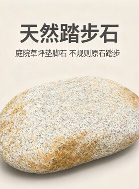 中式庭院踏步石天然原石草坪铺石花园小径户外装饰假山造景园林石