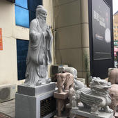 惠安石雕人物孔子名人雕像大型雕塑观音神像建筑校园摆件