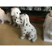 惠安30CM精品石雕旺财小狗招财镇宅石头看门宠物狗一只摆件惠安石