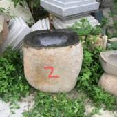 惠安天然鹅卵石洗手池石头拖把池艺术拖把桶庭院洗手盆户外复古洗