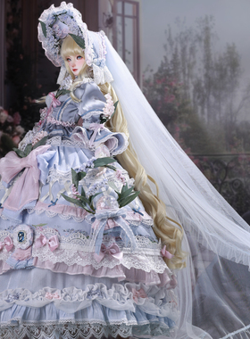 莫奈的后花园 3分BJD 风信子 西尔维娅 娃衣 馥郁花庭GEM官服套装