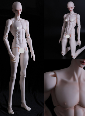 GEM素体 伯爵体 70cm大叔BJD肌肉体男娃体 GEM3-B003可动自立
