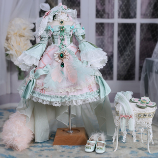 套装 莫奈 安德莉亚春日樱粉 4分BJD女娃衣 GEM贵族娃娃 后花园