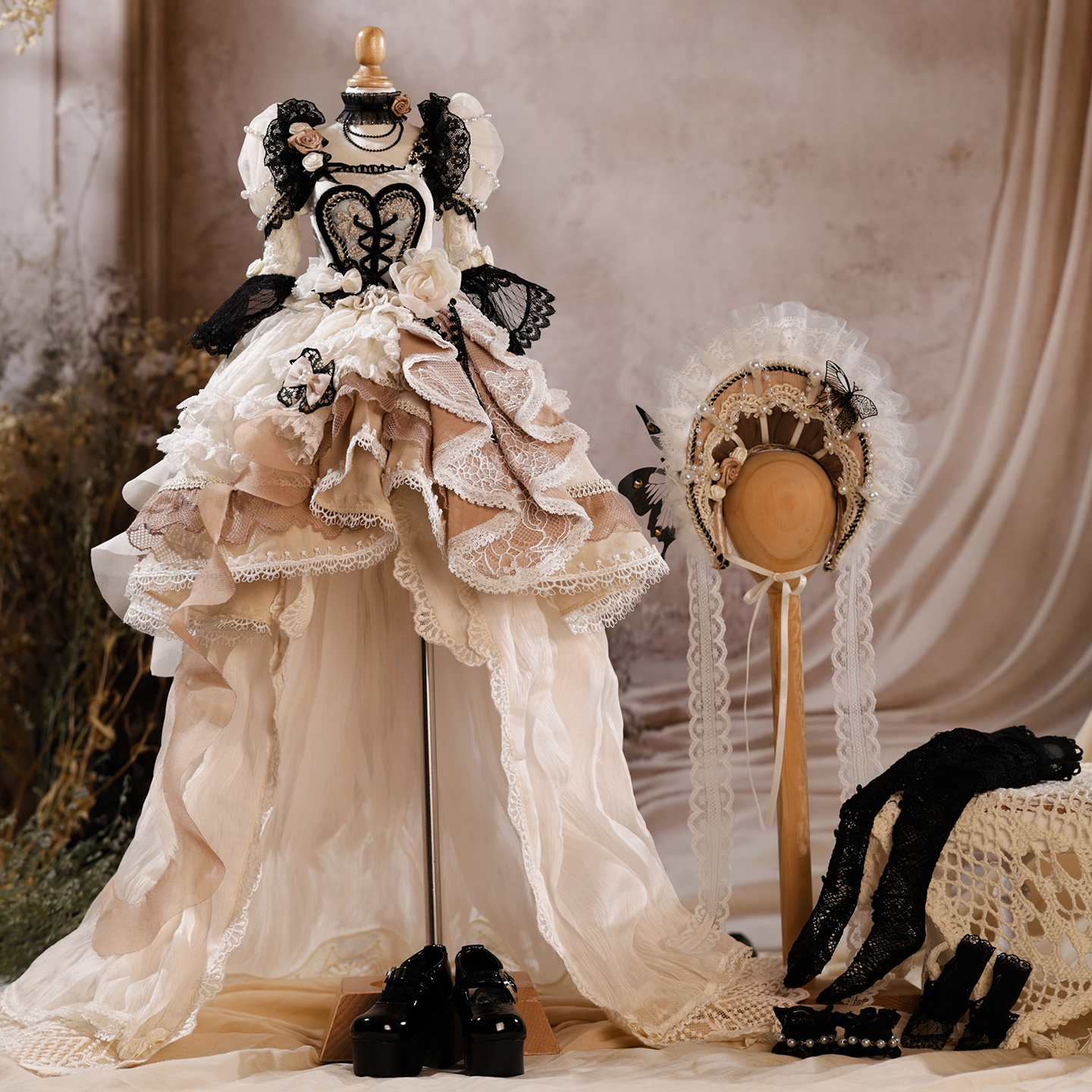 莫奈的后花园 4分bjd娃衣 月季 塔莉娅 官服  废土欧风