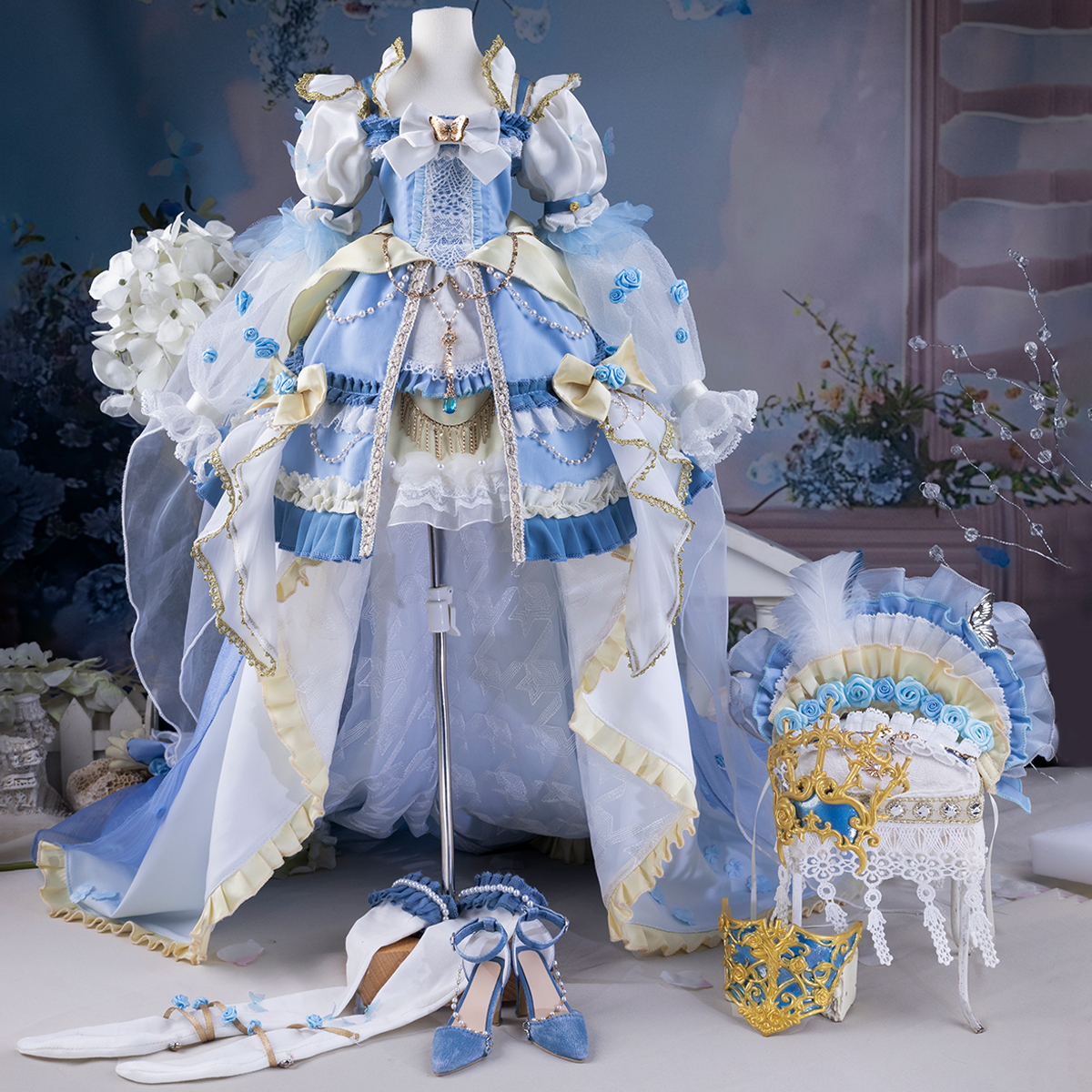 GEM娃衣  62大女bjd 澄澈之蓝套装 索菲亚官服宫廷风 贵族娃娃