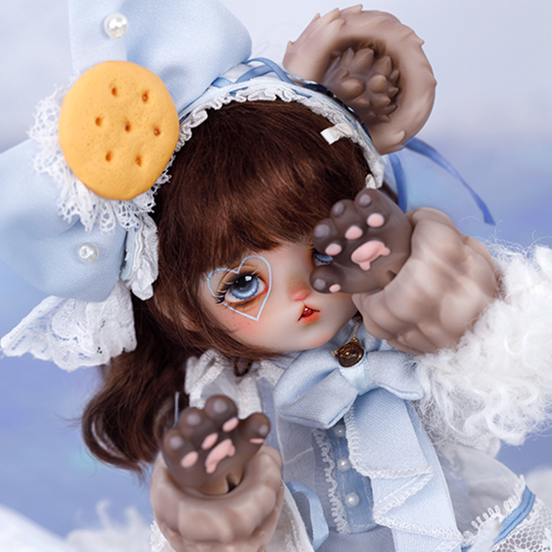 MILODOLL6分花边圆饼熊BJD娃娃