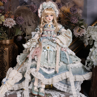 宫廷礼服套装 4分BJD西莉亚官服翡黛雏菊 GEM娃衣 后花园 莫奈