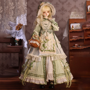 后花园 慕恋佛卡夏套装 4分BJD女娃衣 安妮 GEM贵族 田园风 莫奈