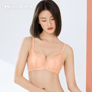 好波小胸聚拢收副乳上托胸罩女小胸显大漫画胸上薄下厚胸罩DF2206
