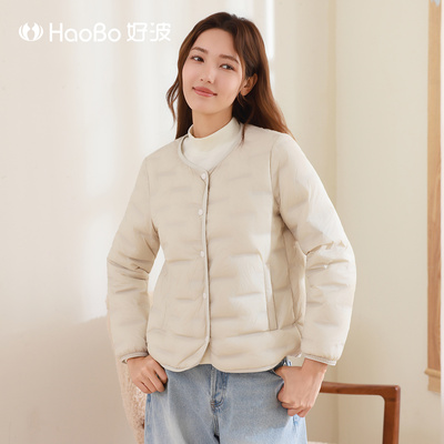 好波一男一女轻薄羽绒服内胆秋冬女内搭上衣时尚轻薄外套HKS2501