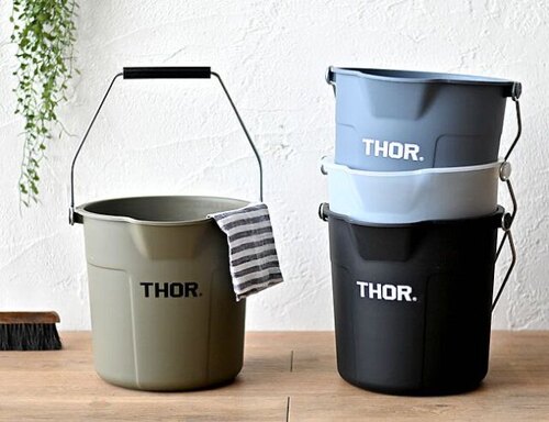 THOR塑料10升复古水桶日韩限定款