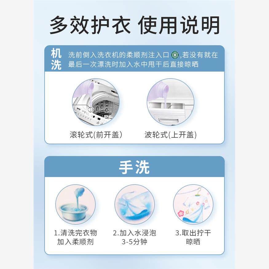 香港进口越南金纺柔顺剂持久留香薰衣草茉莉花香3L衣物家用整箱批